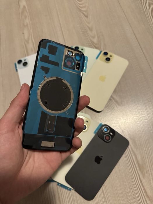 Задно стъкло (back glass/капак) iPhone 15, 15 Plus, 15 Pro, 15 Pro Max