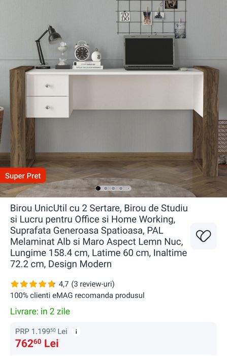 Birou 160 lungime