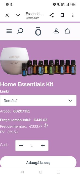 Kit DoTerra home essentials
