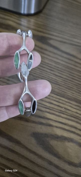 Bratara veche masivă cu email