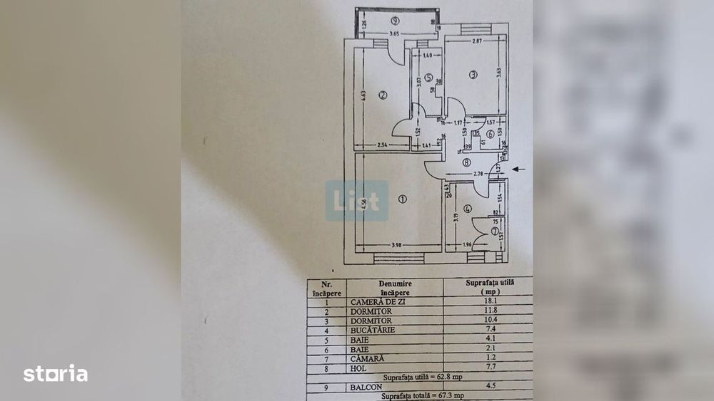 Apartament 3 camere, Hotel Traian