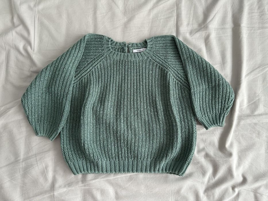 Lot 2 pulovere si 2 pantaloni fetite 86 cm, 12-18 luni