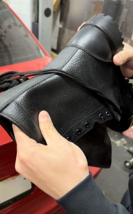 Берцы летние натуралка кожа