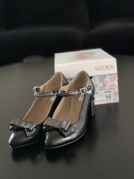 Pantofi piele naturală, mărimea 37