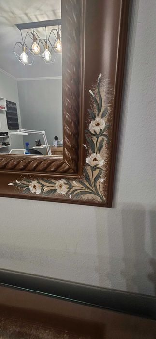 Vand set  mobilier 4 piese din lemn vopsit, pictat manual