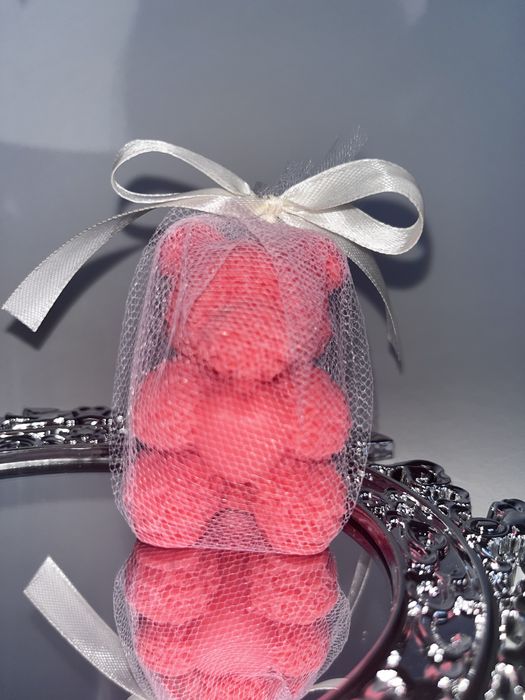 Подаръци за гости / Бъбъл свещи / Мечета от 100% соев восък