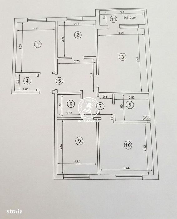 Apartament 4 camere decomandat zona Galata