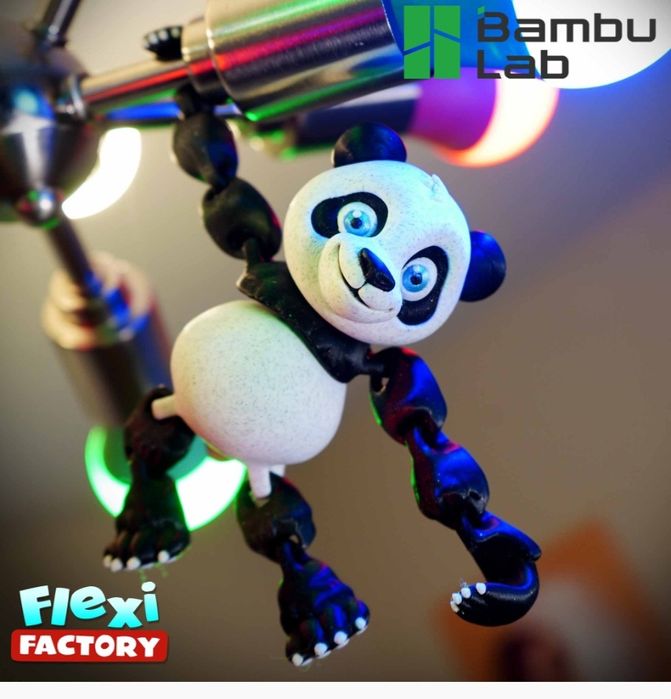 Панда напечатанная на 3-D принтере.