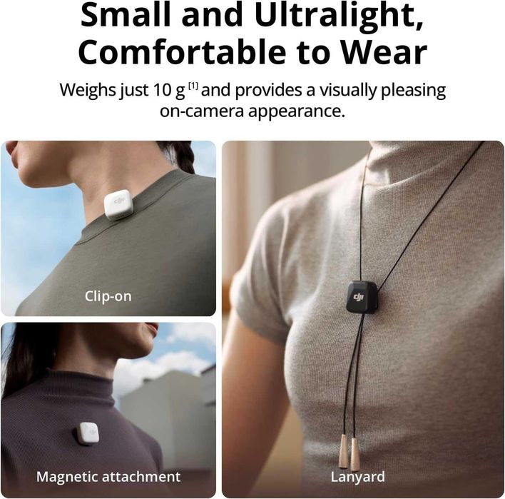 DJI Mic Mini (2 microfoane + 1 receptor),negru,sigilat