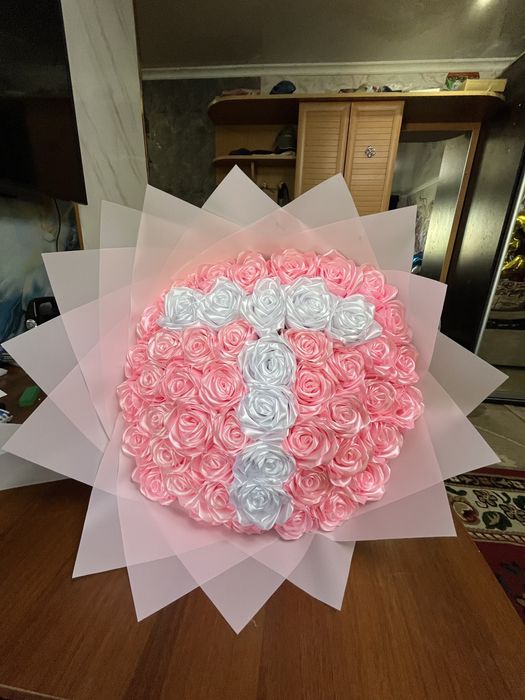 Букет из атласных лент