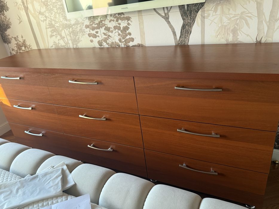 Комод напольный под красное дерево