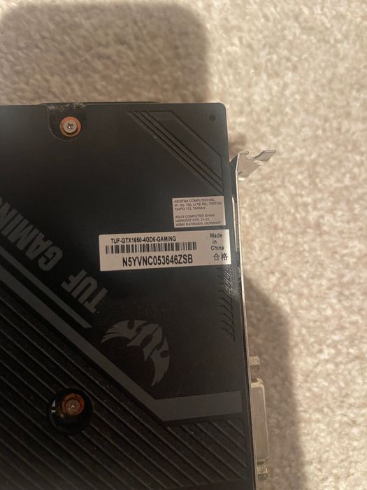 Nvidia gtx 1650 Asus Tuf Gaming