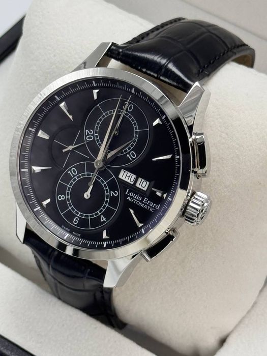 Швейцарские часы фирмы Louis Erard, хронограф механические