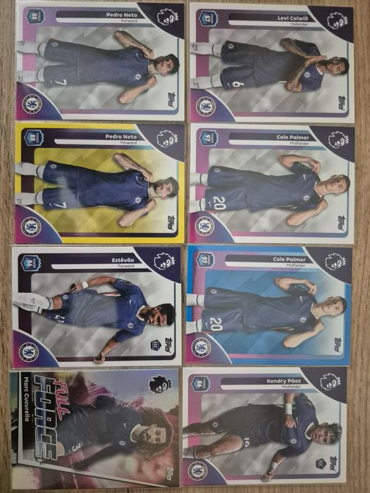 Topps Premier League 25/26 - базови, инсърти и паралели на отборите