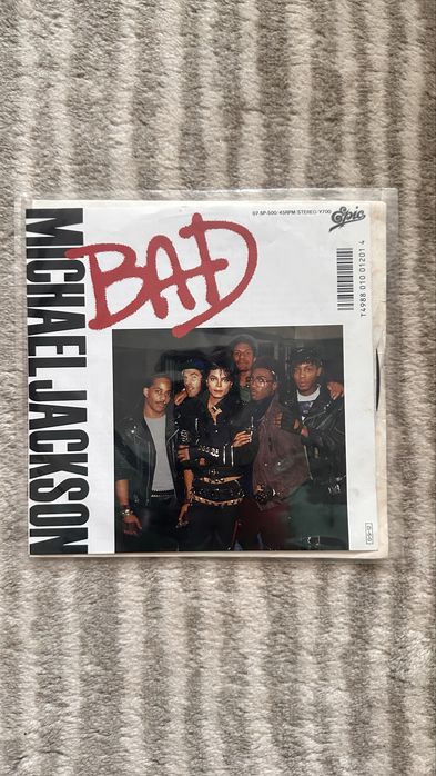 Оригинална плоча / винил Michael Jackson – Bad (1987) Японска преса 7" Single (07•5P-500) Epic/Sony