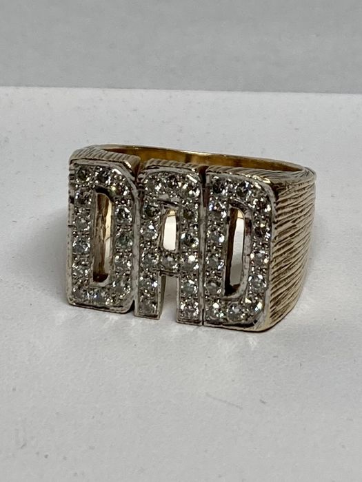 Inel ghiul DAD aur cu diamante 1.20ct