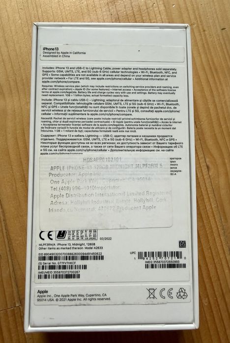 Iphone 13 Midnight 128 GB