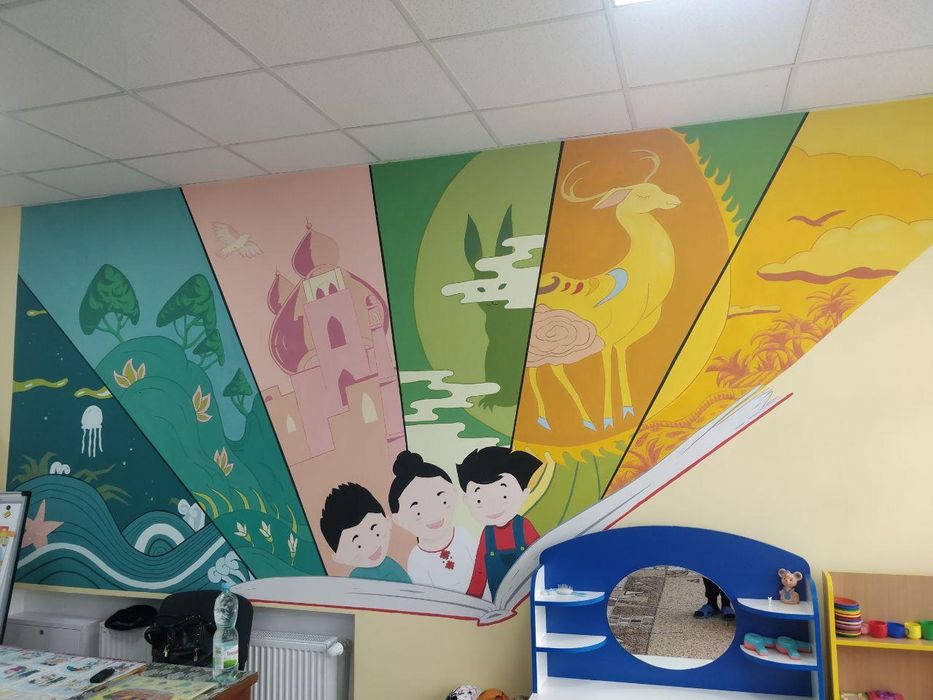 Художник.Расссом.Rassom.Devorga rasm chizish.Художник роспись стень.