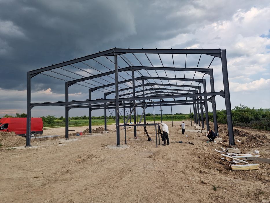 Vând hale metalice lucrăm fără avans Asiguram si montaj