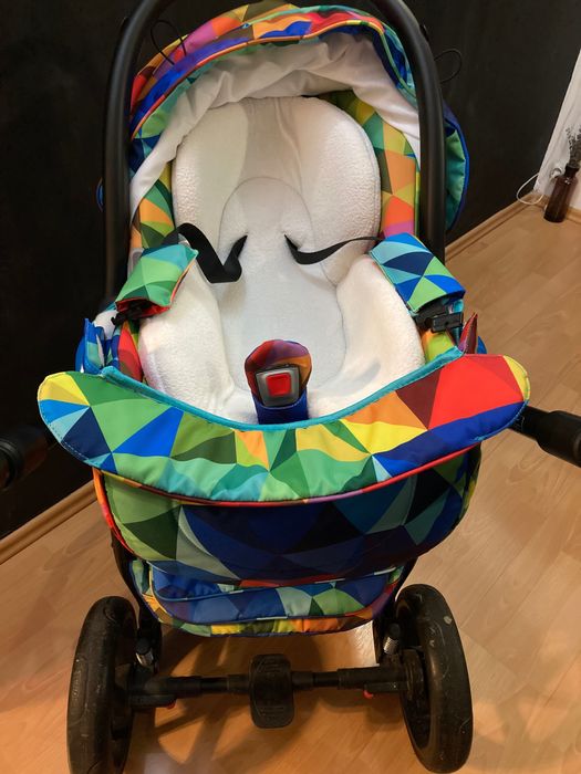 Carucior copii 3 in 1 Hybryd Adamex Rainbow Y123