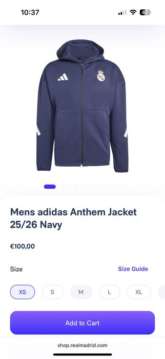 Толстовка адидас Реал Мадрид оригинал