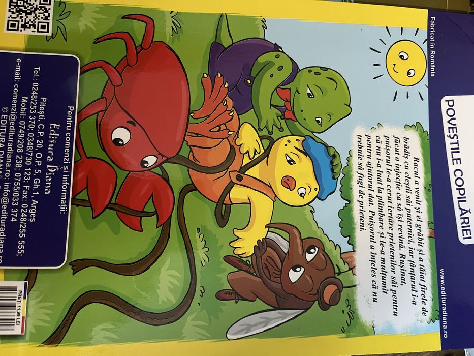 Diferite carti pentru copii in stil evantai