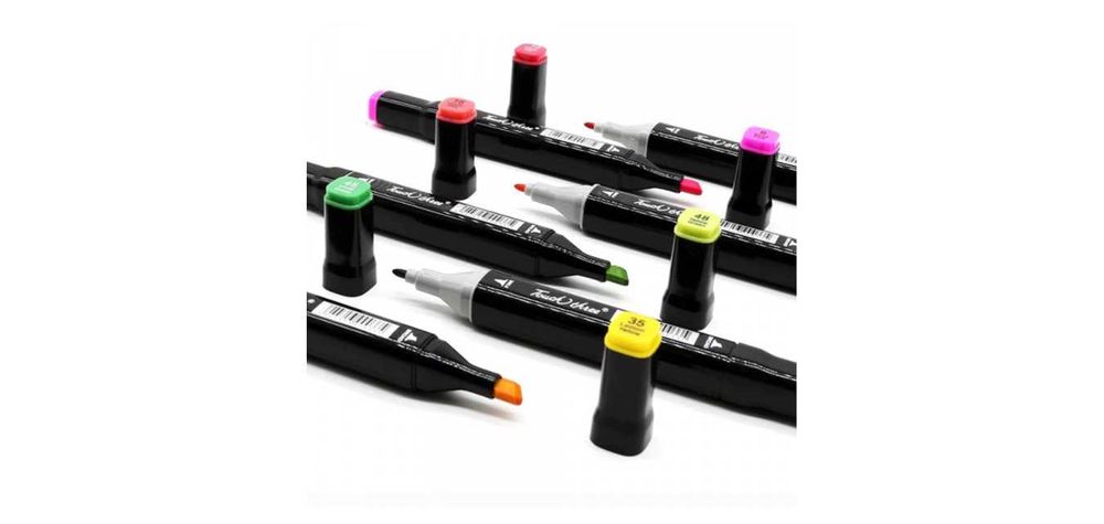 Комплект маркери за рисуване, двустранни, 36бр., 48бр., 60бр, 100бр.