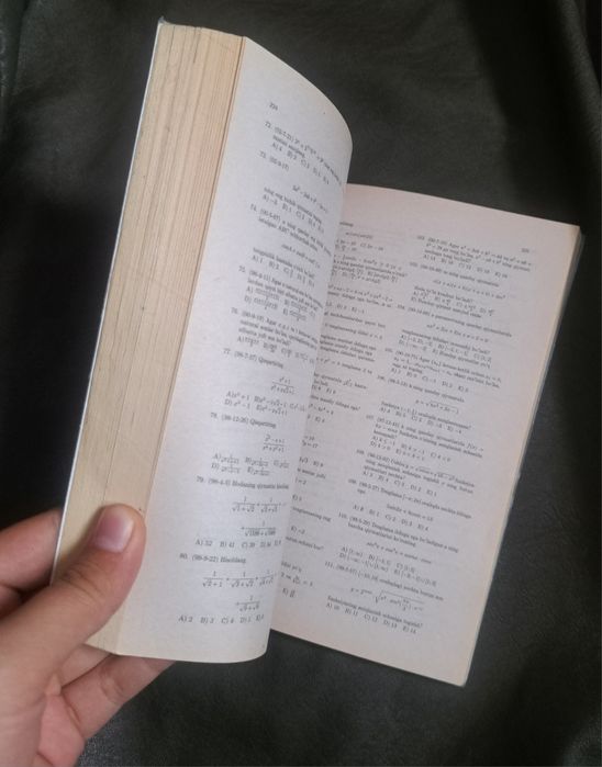 Matematika, Testlar to'plami, Abituriyentlar uchun