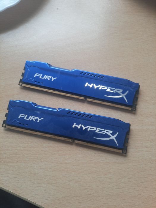 RAM HyperX 8GB (2×4GB) DDR3 1600MHz CL10 – работещи