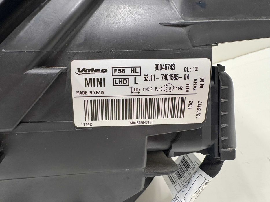 Ляв фар Н7 Мини Купър Ф54 Ф55 Ф56 Ф57 с жълт мигач