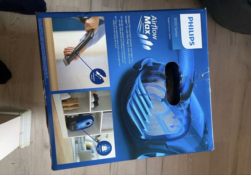 Philips Series 3000 cu sac, 900 W, AirflowMax