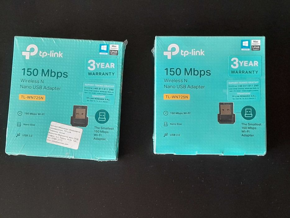 Nano USB Adapter - TL-WN725N - 2бр - чисто нови