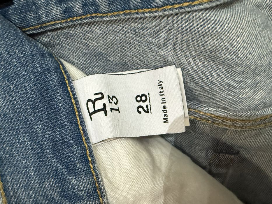 Blugi scurti R13,culoarea Bain blue, măsura 28, noi