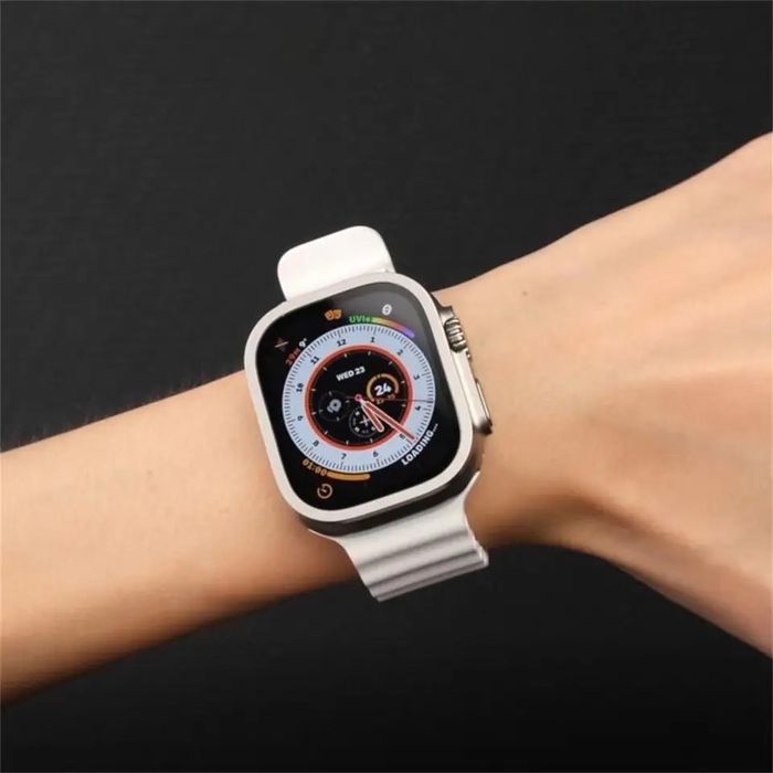 Стъклен протектор с титаниевa рамка за Apple Watch ULTRA 1/2/3