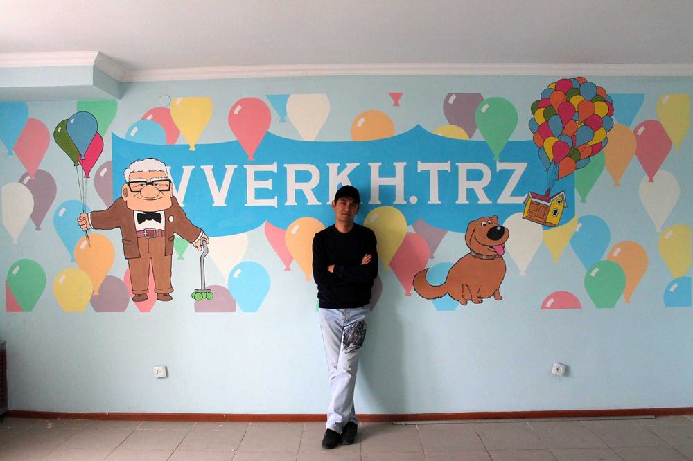 Роспись стен в Каскелен