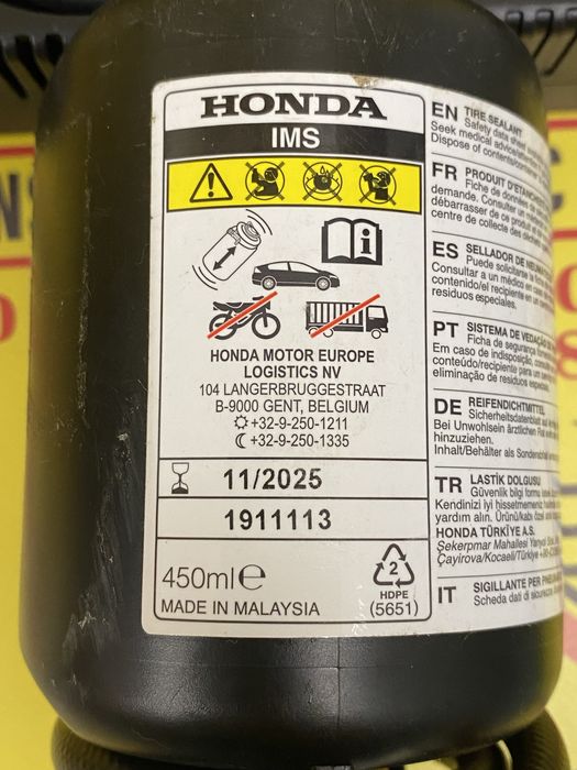 Kit pana Oem Honda compresor auto cu solutie pana Neutilizat
