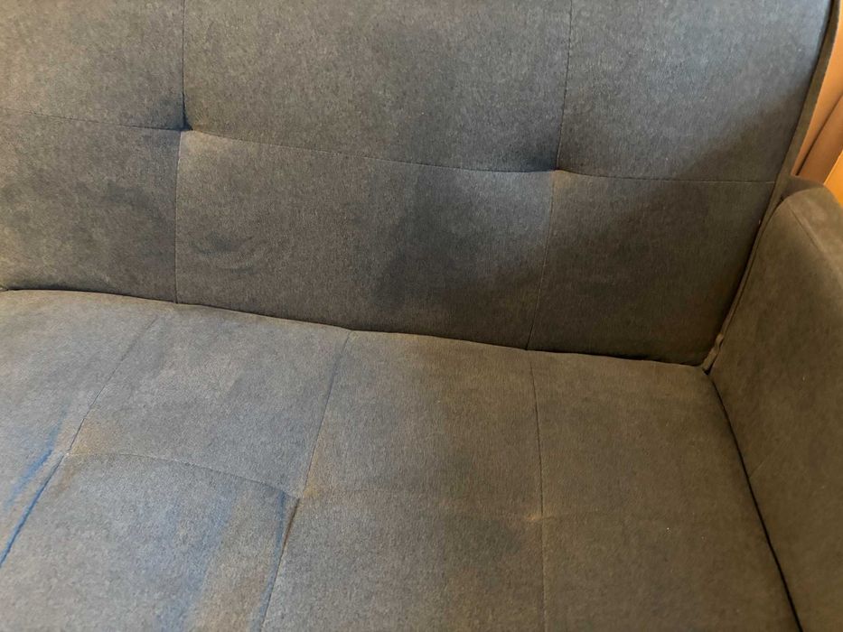 Canapea si puf din stofa