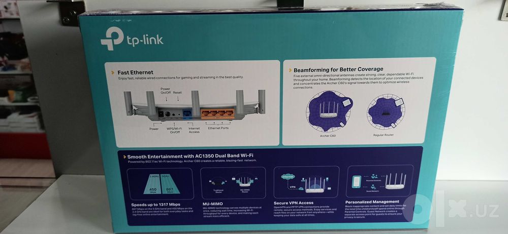 Tp Link Archer C6 AC1200 Гигабитный MU‑MIMO Wi‑Fi роутер