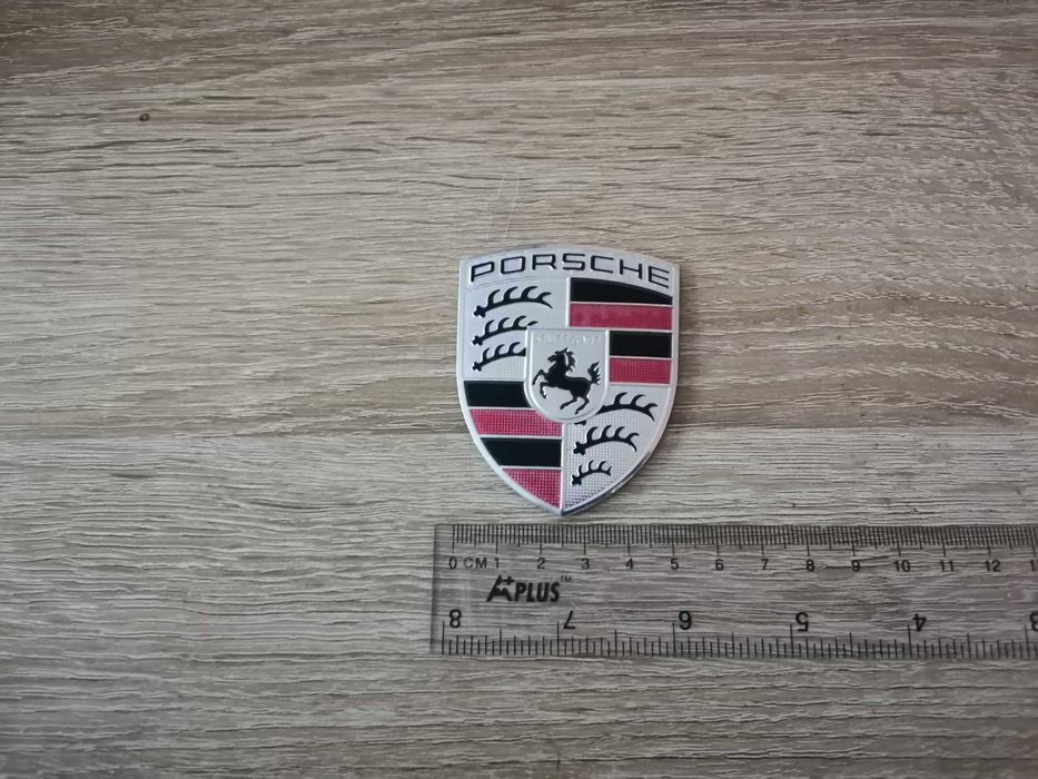 алуминиев сив стикер Порше Porsche