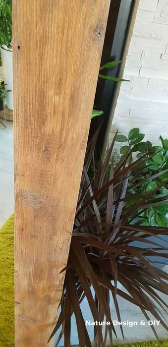 Oglinda decorativa din lemn antichizat (dimensiuni mari)