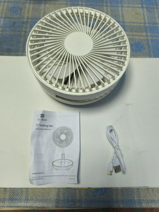Ventilator portabil si pliabil cu acumulator