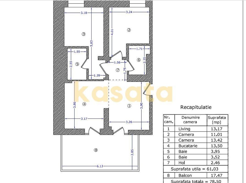 De Vanzare | Apartament 3 Camere | Rezidential Sau Birou | Tei | Nou