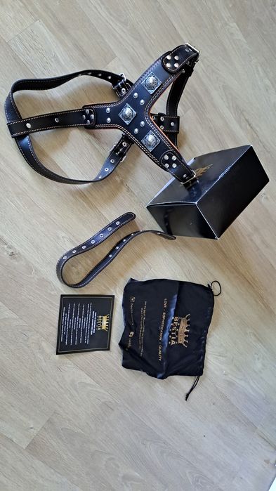 Нагръдник за кучета Bestia - естествена кожа