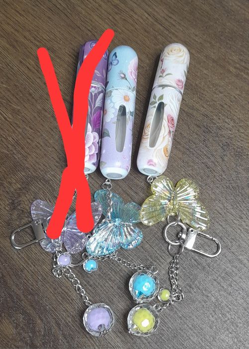 Atomizor parfum reîncărcabil cu strassuri / breloc cu pietre cadou pentru femei