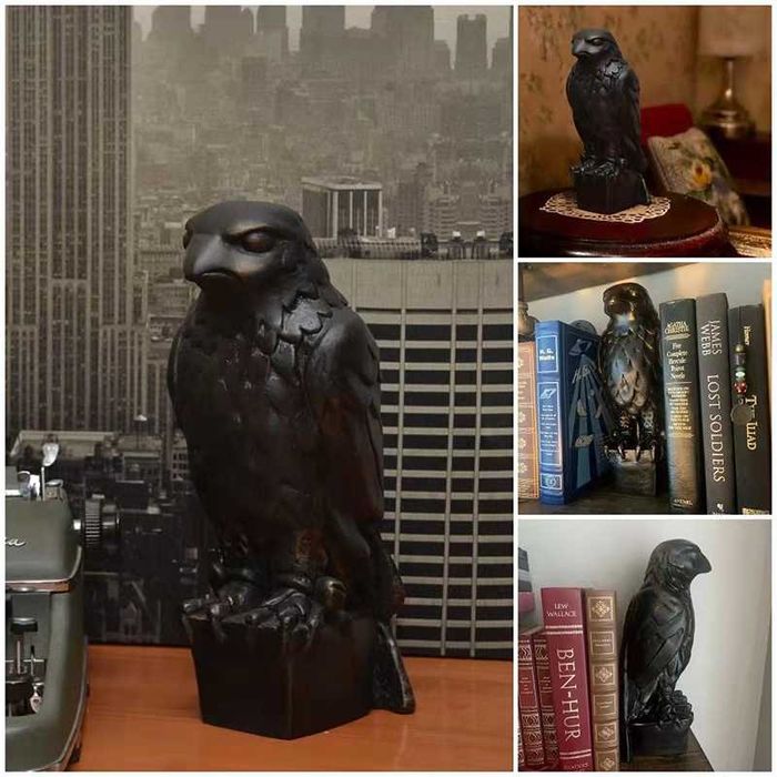 Sculptura Soimul Maltez The Maltese Falcon Bogart decoratiune casa GPS