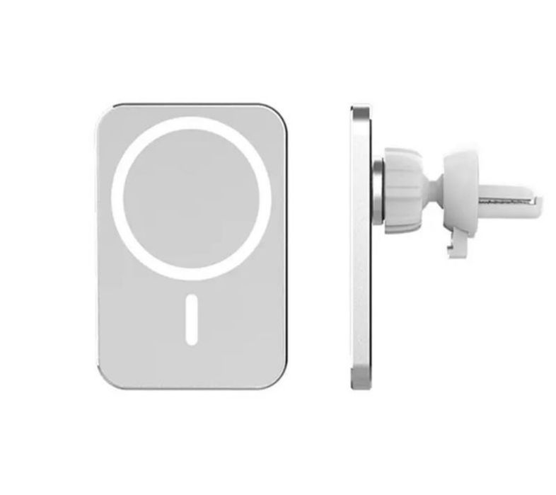 Incarcator Suport Magnetic Magsafe Alb 15W Cablu Inclus