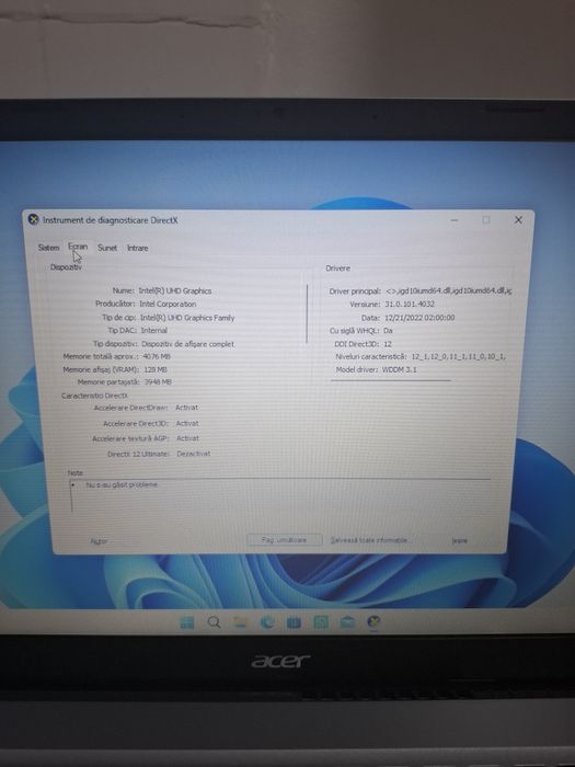 Laptop Acer Aspire I3