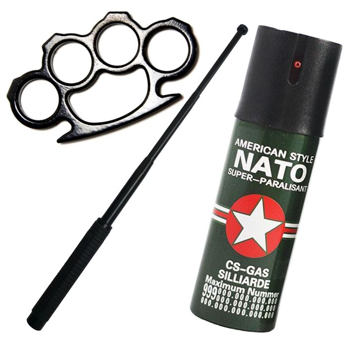 Set Box Pumn + Baston Telescopic 64cm + Spray Nato 60ml