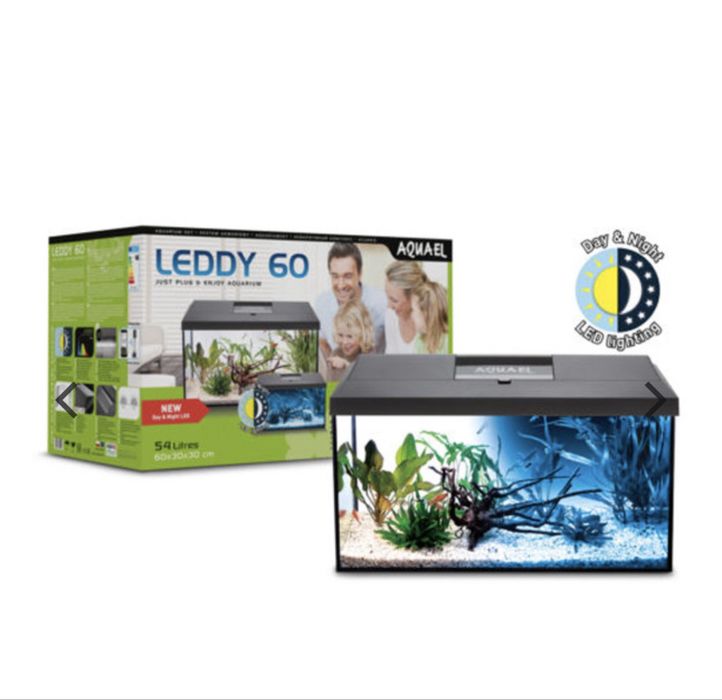 Aquael Acvariu Leddy 60 Day&Night cu pești