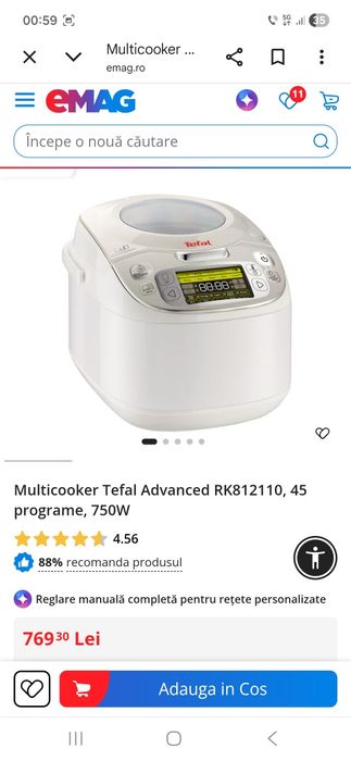 Multicooker Tefal programe, 750W

 4.56